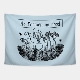 No farmer no food Tapestry