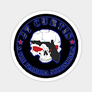 JT Curtis Logo Large Blue Glow Magnet