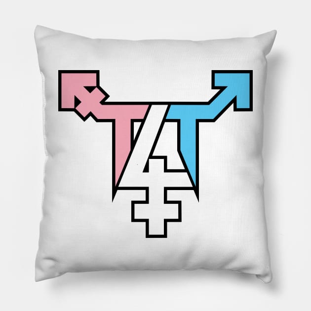 T4T  Symbol - Trans Love Pillow by LaLunaWinters