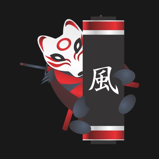 Red Fox Ninja Scroll by crystalkabuki