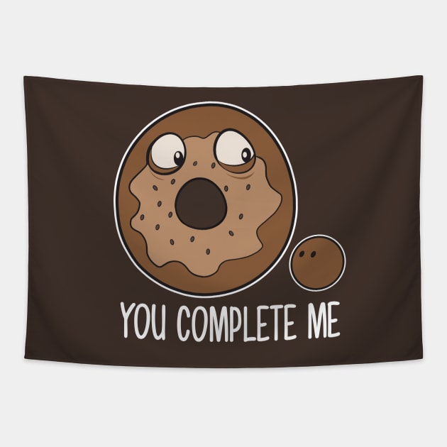 You Complete Me Tapestry by futiledesigncompany