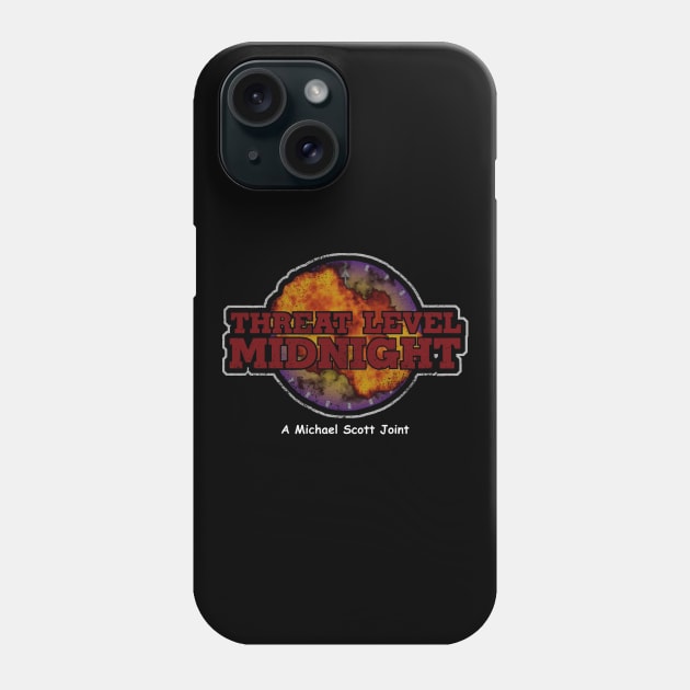 Threat Level Midnight Phone Case by Clobberbox