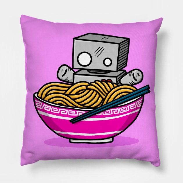 Noodles! Pillow by thejellyempire