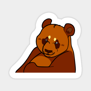 The Best Brown Panda Bear Magnet