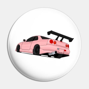 SKYLINE GTR R34 PINK Pin