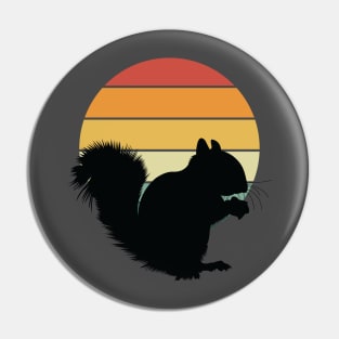 Squirrel Retro Vintage Pin