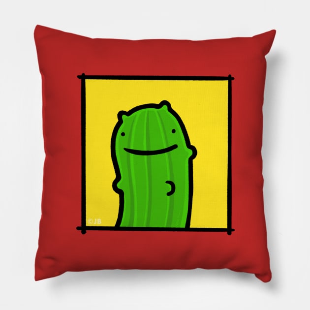 Pickle Doodle Pillow by Sketchy