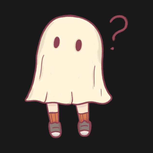 Cute confused halloween ghost by Zakuro