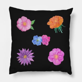 Hand Painted Watercolour Flowers Pack Pillow