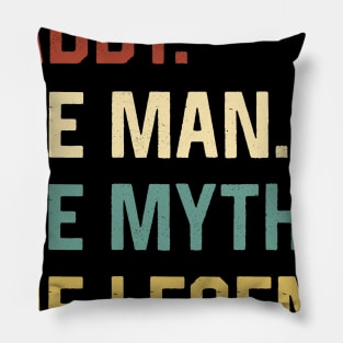 Fathers Day Shirt The Man Myth Legend Daddy Papa Gift Pillow