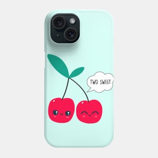 Two sweet cherries - Funny Valentines Phone Case