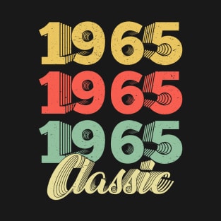Vintage Retro 1965 55 Years Old 55th Birthday Gift T-Shirt