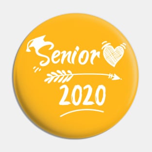 Senior 2020 , Graduation , Cute 2020 Senior Vibes Squad Pin