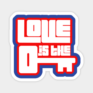 Love is the Key pt.3 [ wht - red ] Magnet