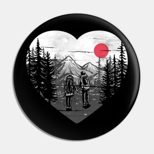 Hike and Love Pin