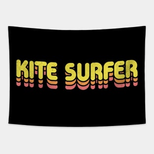 Retro Kite Surfer Tapestry