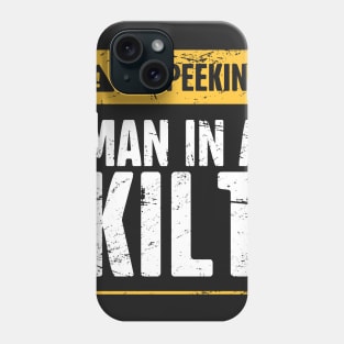 No Peeking | Man In A Kilt Phone Case