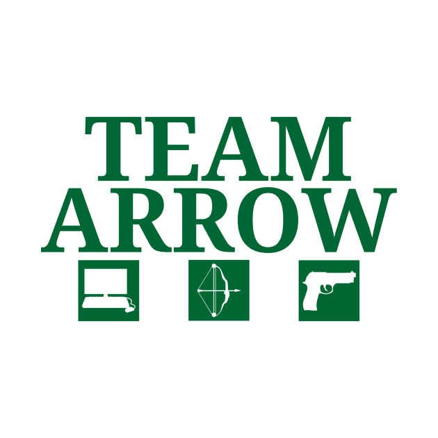 Team Arrow - Symbols w/ Text - Weapons by FangirlFuel