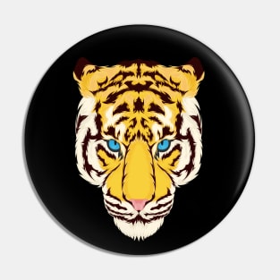 Tiger Head Hand Drawn Pin