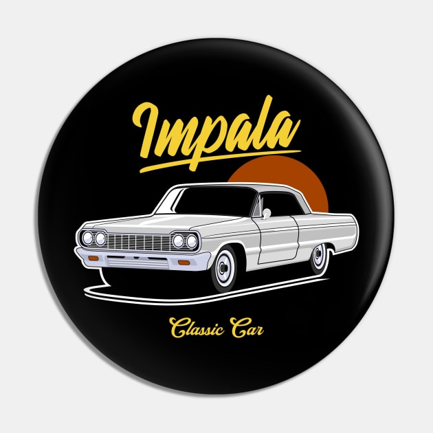 Impala American Classic Car Pin by masjestudio