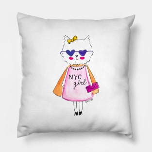 NYC Girl Pillow