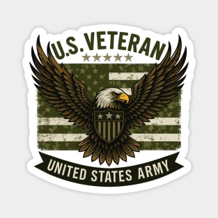 Veteran Flag Camo Magnet