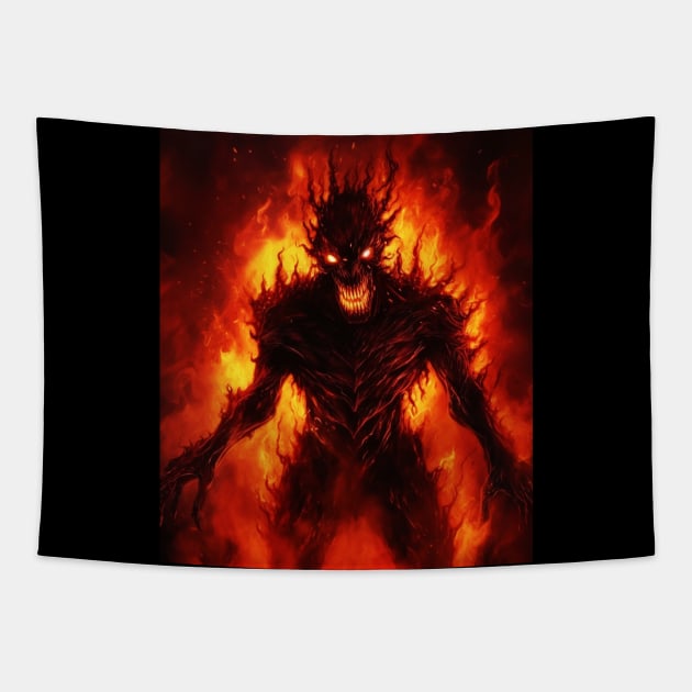 Unbegotten Deity of Fire Tapestry by Geek Culture