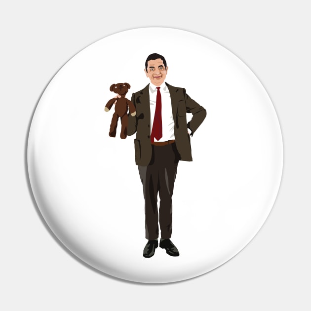 Mr. Bean Pin by FutureSpaceDesigns