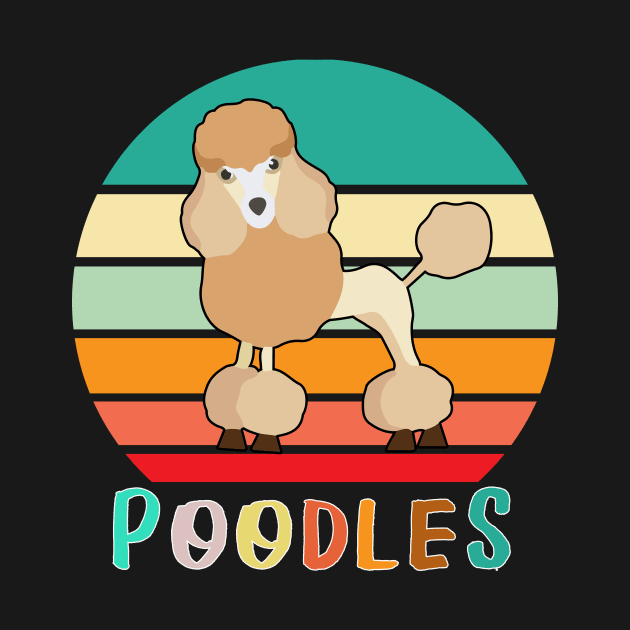 Vintage Retro Poodles by adrinalanmaji