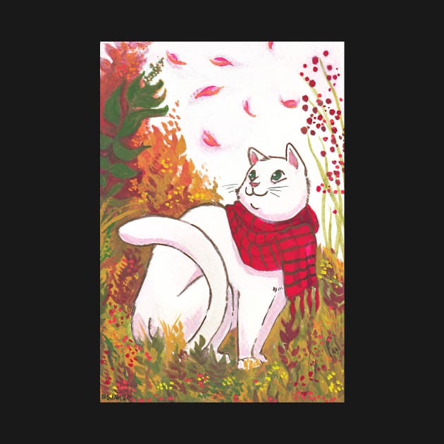 Autumn cat by iisjah