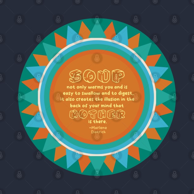 Comforting Soup [orange] by deadbeatprince typography