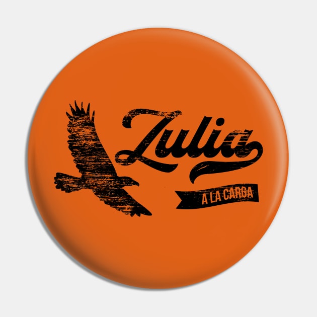 Aguilas Zulia (Black Print) T-Shirt Pin by somosdelsur