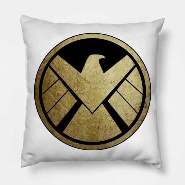 Shield Of Justice Pillow by Vitalitee