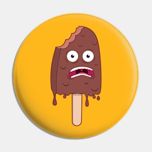 Frightened popsicle Pin