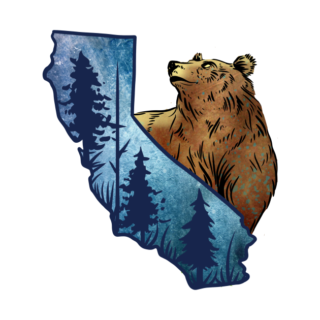 California Bear California TShirt TeePublic