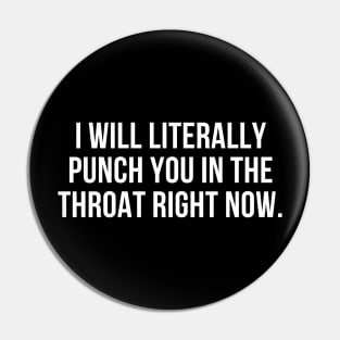 Throat punch Pin