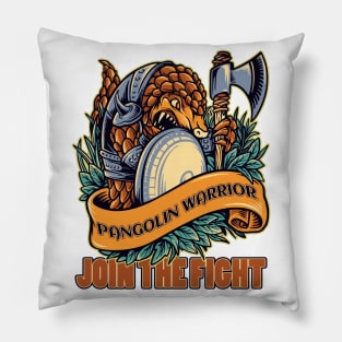 Pangolin Warrior Pillow