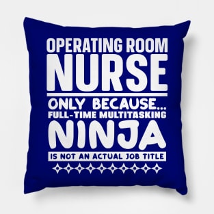 Operating Room Nurse Ninja Pillow