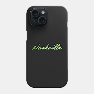 Neon Nashville - Green Phone Case