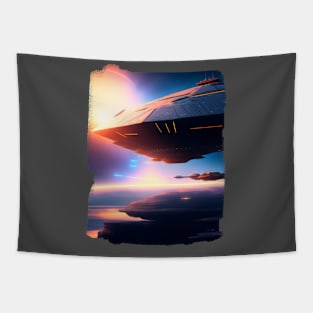 Ufo sighting from a military fighter plane United States Tapestry