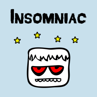 Insomniac Blockhead With Stars Light-Color T-Shirt