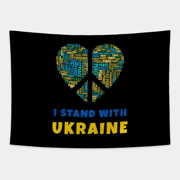 I Stand With Ukraine Tapestry by InfiniTee Design