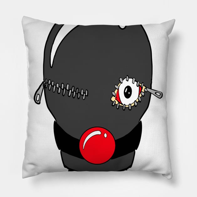 Depravity Loves Company - black letter Pillow by LarsBeelzebub