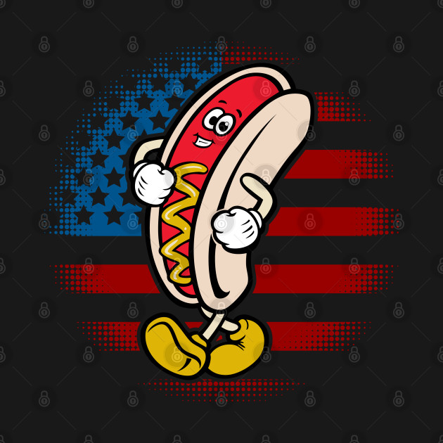 Discover Hot Dog with Mustard - Hot Dog - T-Shirt