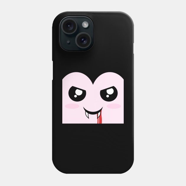 Big Vampire Face Phone Case by Fun Planet