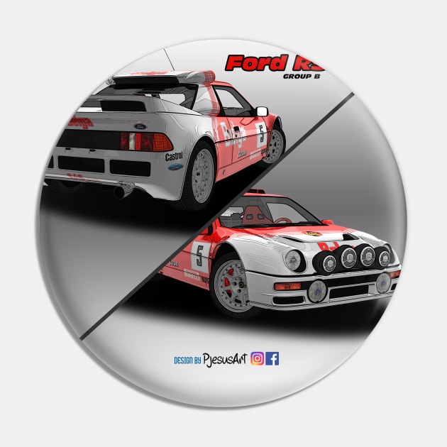 Ford RS200 Group B Belga Pin by PjesusArt