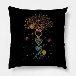 DNA Tree Life Genetics Biologist Science Earth Day Pillow