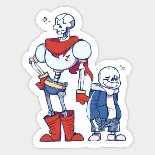 Undertale San Papyrus Undertale Sticker Teepublic
