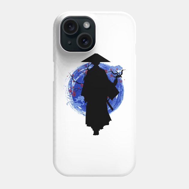 Mizu Blue eye Samurai Phone Case by Kaniart