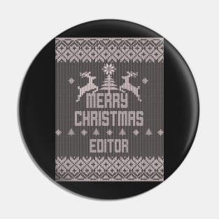 Merry Christmas EDITOR Pin